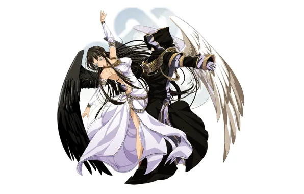 Картинка танец, ангел, аниме, арт