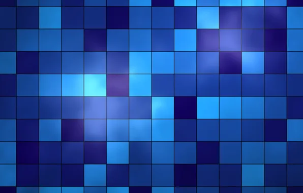 Синий, квадраты
