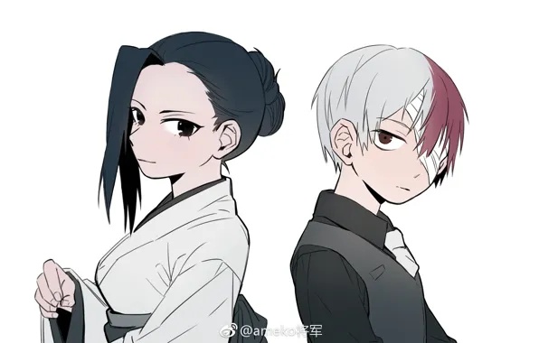 Дети, Моя геройская академия, My Hero Academia, Boku No Hero Academia, Тодороки Шото, Яойрозу Момо