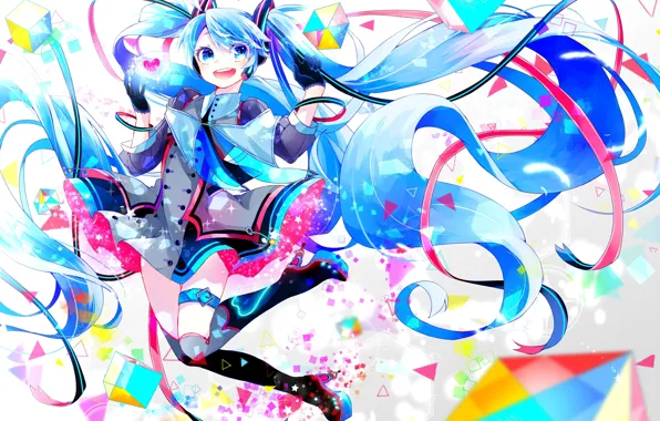 Картинка девушка, аниме, арт, vocaloid, hatsune miku, вокалоид, хатсуне мику