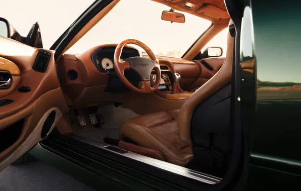 DB7, Aston Martin DB7 GT, car interior, Aston Martin