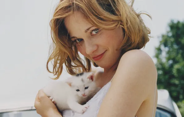 Картинка kitten, Zooey Deschanel, actress, Зои (Зоуи) Дешанель
