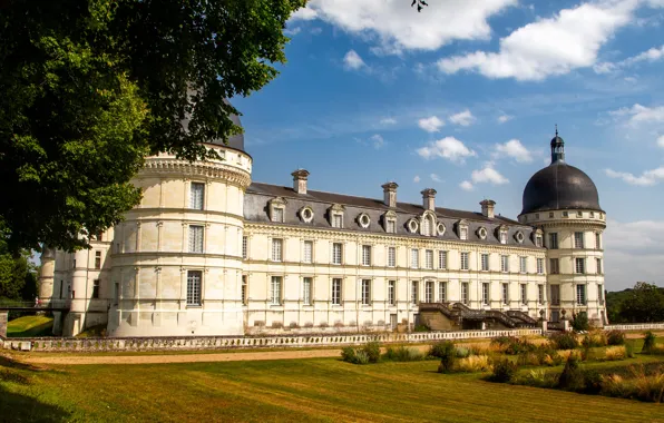 Картинка замок, Франция, архитектура, France, Замки Луары, Loire Valley, Chateau de Valencay, Valençay