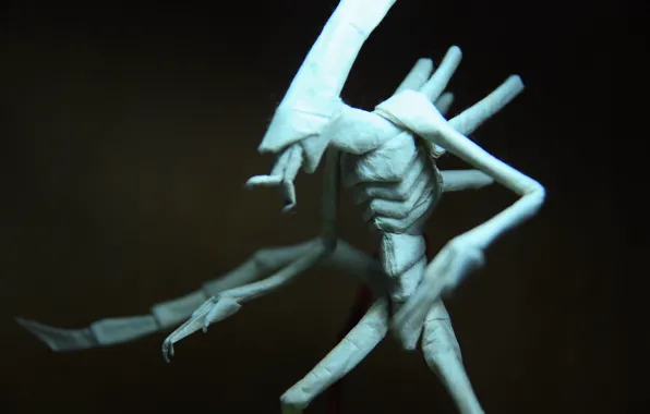 Бумага, чужой, alien, оригами