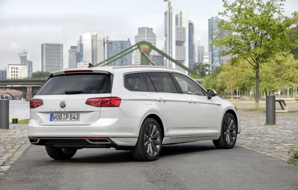 Картинка асфальт, Volkswagen, универсал, GTE, Passat, Variant, 2019