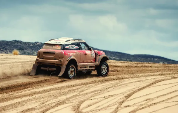 Песок, Авто, Mini, Спорт, Пустыня, Скорость, Гонка, Rally