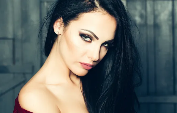 Взгляд, лицо, модель, волосы, красавица