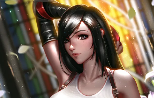 Игра, game, character, Final Fantasy 7, красивая девушка, персонаж, Tifa Lockhart, Тифа Локхарт