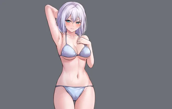 Kawaii, girl, hot, sexy, bra, panties, anime, pretty
