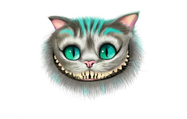 Морда, улыбка, алиса в стране чудес, Чеширский Кот, Cheshire Cat, Alice’s Adventures in Wonderland