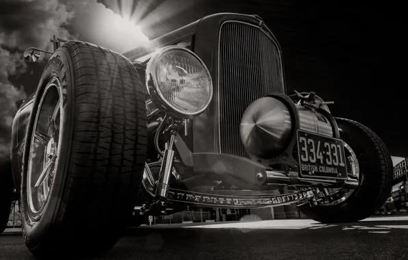 Ретро, Ford, Форд, классика, передок, 1932, хот род