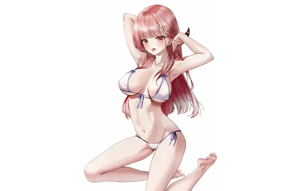 Kawaii, girl, hot, sexy, pink hair, boobs, anime, big boobs
