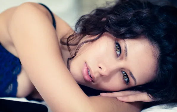 Girl, eyes, model, Eve