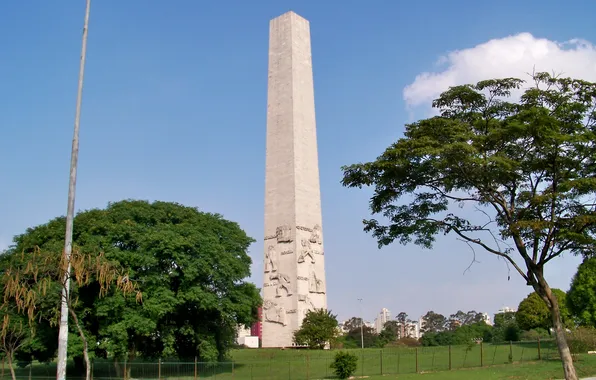 Brazil, Sao Paulo, Obelisk, Ibirapuera Park