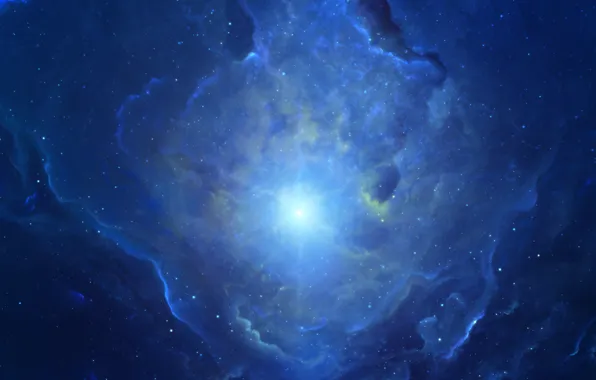 Звезды, Космос, Туманность, Звезда, Свет, Fantasy, Арт, Stars
