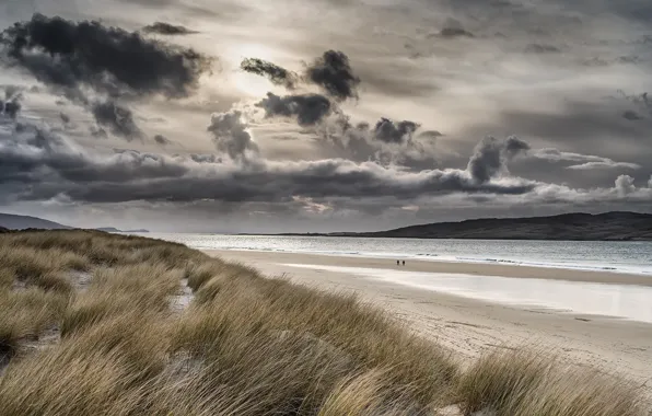 Картинка море, пляж, берег, Scotland, Luckentyre Beach