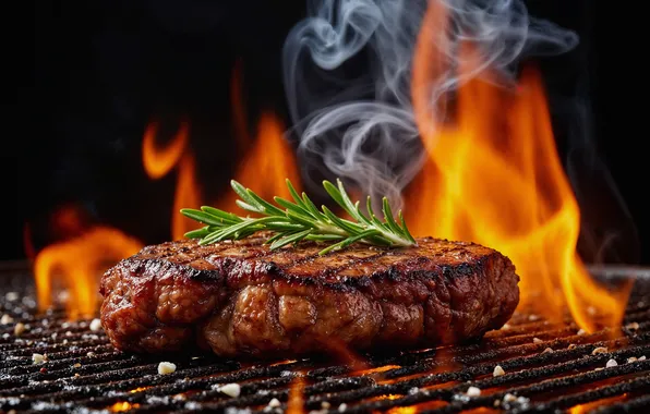 Close-up, Food, Grill