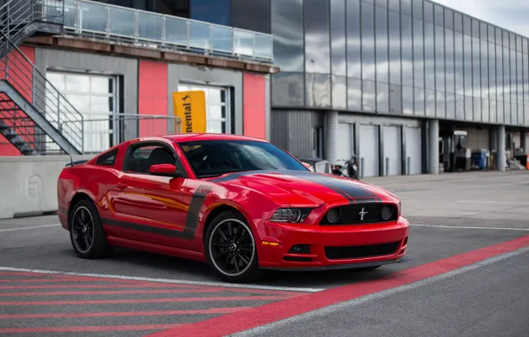 Картинка Mustang, Ford, Red, 302, Boss