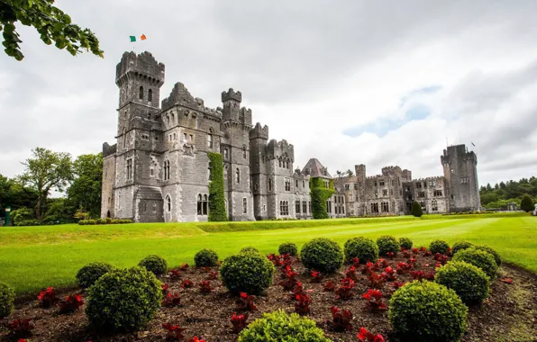 Картинка замок, Ирландия, Ireland, Ashford Castle, in Mayo
