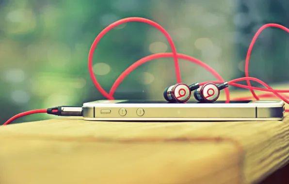 Apple, наушники, Beats by dr. Dre, I Phone 4