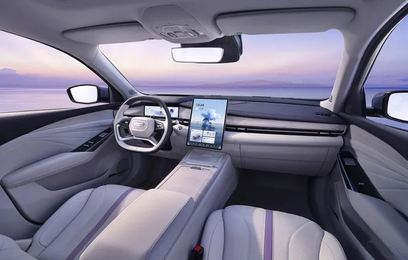 Стиль, руль, салон, Geely