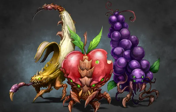 Картинка фрукты, зерг, starcraft2, fruit-dealer
