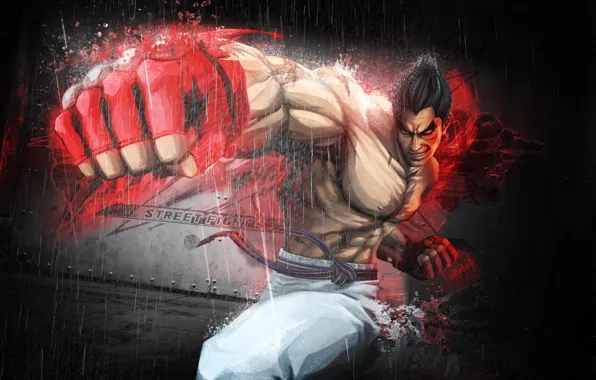 Картинка кулак, Kazuya Mishima, Street Fighter x Tekken
