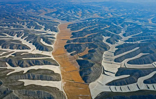 Картинка пустыня, поля, Испания, Арагон, Монегрос