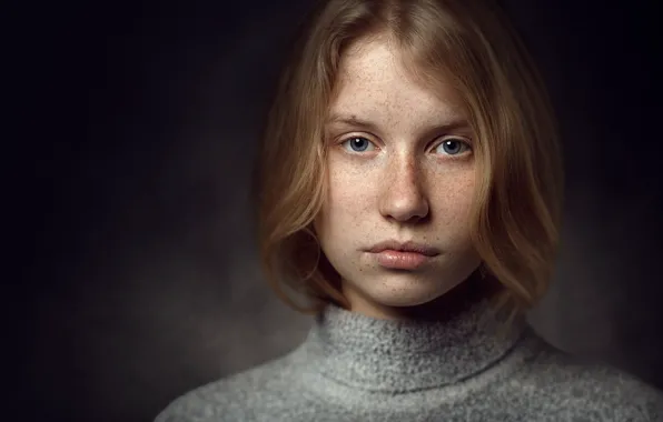 Портрет, веснушки, Lithuania, Vilnius, Портретная фотография, Mindaugas Navickas, Terese