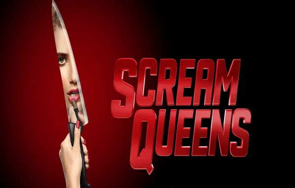 Red, girl, blood, long hair, woman, face, blonde, assassin