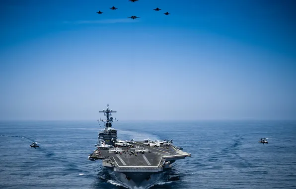 Картинка море, оружие, USS George H.W. Bush