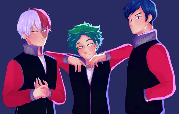 Фон, аниме, арт, парни, Boku no Hero Academia, Моя геройская акадеимя