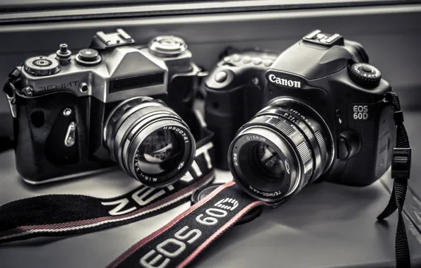 Мир, фотоаппарат, объектив, canon, зенит, гелиос