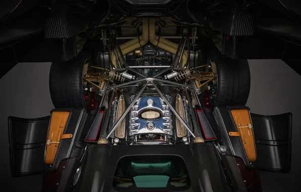 Roadster, суперкар, Pagani, supercar, под капотом, Utopia, 2024, двигатель автомобиля
