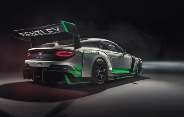 Bentley, Continental, гоночное авто, вид сзади, GT3, 2018
