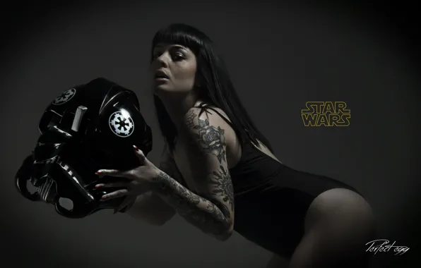 Star Wars, Girl, model, Tattoo, Suicide Girls, Geek