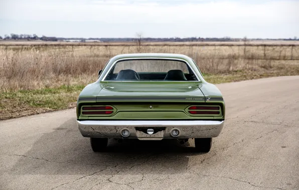 Картинка 1970, Plymouth, rear, Road Runner, Plymouth Road Runner 440+6 Hardtop Coupe