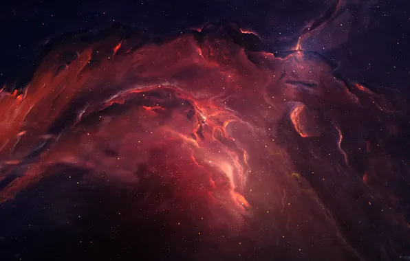 Звезды, Космос, Туманность, Fantasy, Арт, Stars, Space, Art