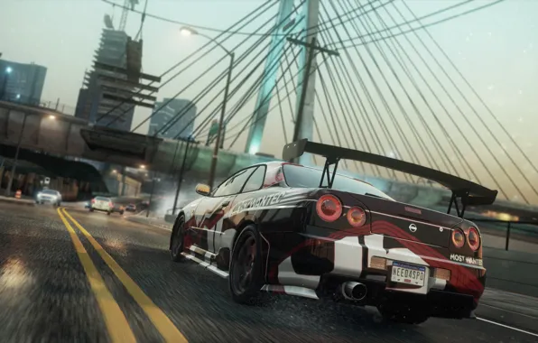 Nissan, 2012, Need for Speed, nfs, Skyline, R34, Most Wanted, нфс
