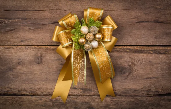 Новый Год, Рождество, бант, wood, merry christmas, decoration, xmas, fir tree