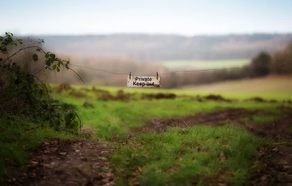 Картинка природа, таблица, Keep Out