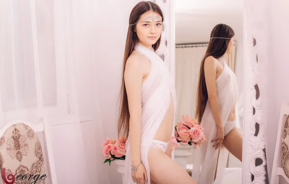 Girl, lingerie, beautiful, model, anna vlasova