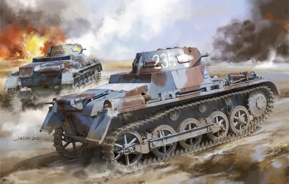 Легкий, Германия, танк, jason, вермахт, панцерваффе, Pz.Kpfw.I Ausf.A & Pz.Kpfw.I Ausf.B