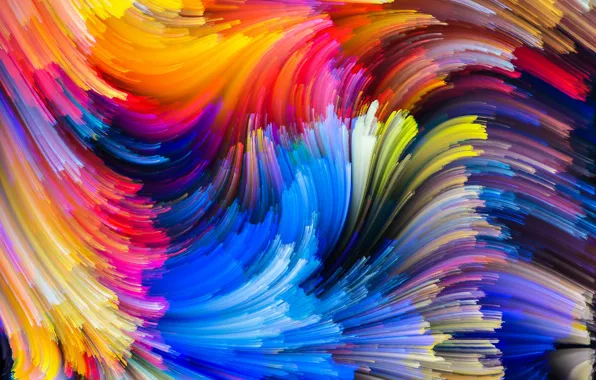 Картинка colors, colorful, abstract, rainbow, splash, painting