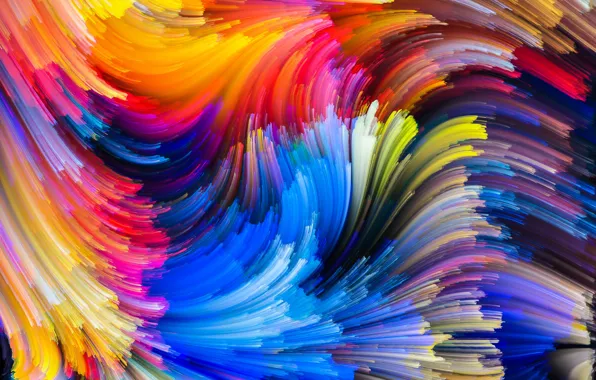 Colors, colorful, abstract, rainbow, splash, painting