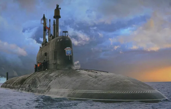 Картинка ash, Submarine, project 885, Severodvinsk