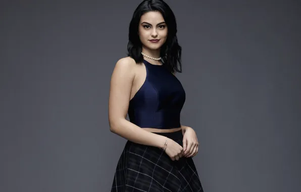 Girl, brunette, necklace, woaman, Camila Mendes