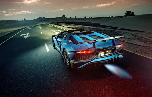 Roadster, Lamborghini, Flame, Aventador, Road, Backfire, Malek Fayoumi PhotoGraphy