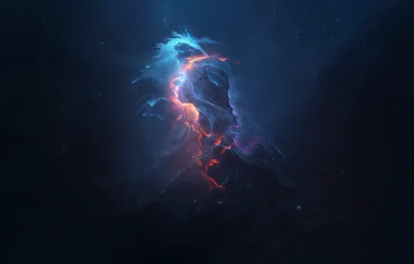 Звезды, Космос, Туманность, Fantasy, Арт, Stars, Space, Art
