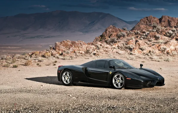 Ferrari, Enzo, Black, Supercar